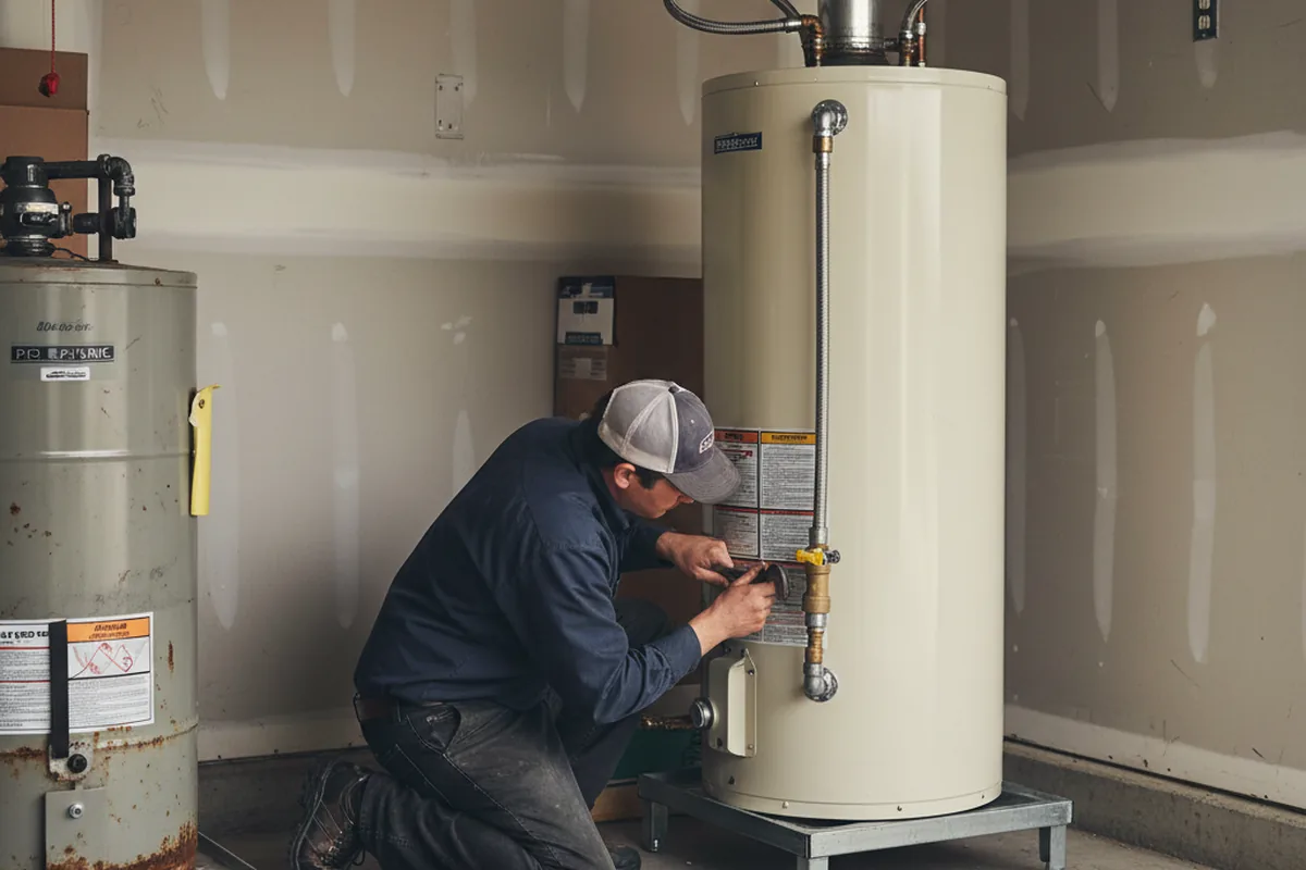 Water heater and shutoff valve replacement in Reedsport